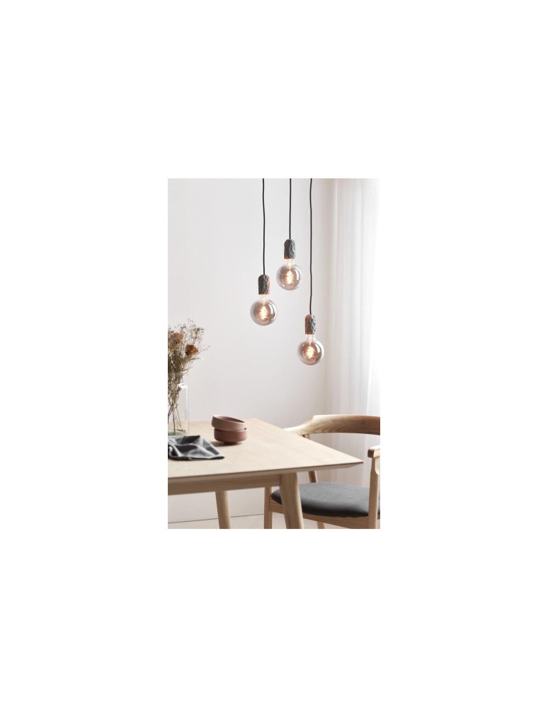 Lampy wiszące żarówki - NORDLUX HANG Lampa Wisząca E27 40W Porcelana Szary 2010013010 - product kolory-swiatla.pl 2