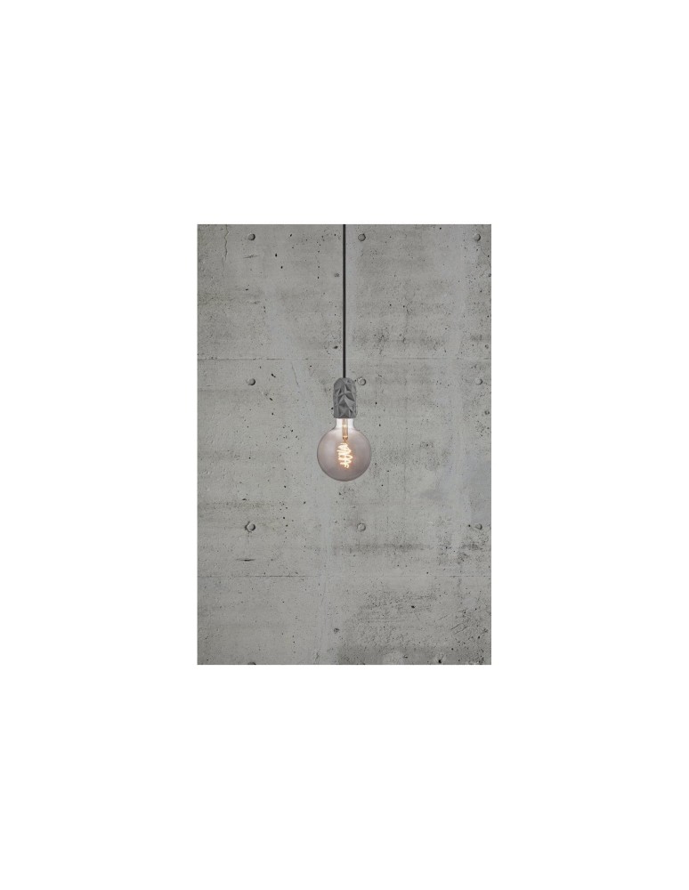 Lampy wiszące żarówki - NORDLUX HANG Lampa Wisząca E27 40W Porcelana Szary 2010013010 - product kolory-swiatla.pl 3