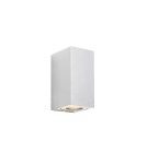 Kinkiety zewnętrzne - NORDLUX CANTO Lampa Ścienna GU10 2X28W Aluminium Biały 49731001 - product 1