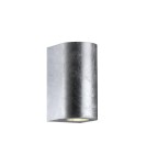 Kinkiety zewnętrzne - NORDLUX CANTO Lampa Ścienna GU10 2X28W Metal Srebrny 49721031 - product 1