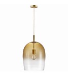 Lampy wiszące w stylu skandynawskim - NORDLUX Lampa wisząca UMA 40W E27 Złoty Szkło/Metal 2112733027 - product 1