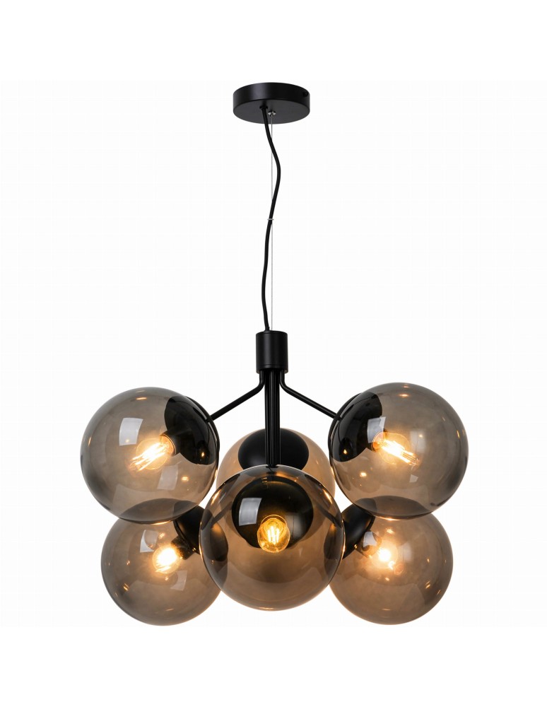 NORDLUX Lampa wisząca IVONA 28W E27 Czarny Szkło/Metal 2112163003