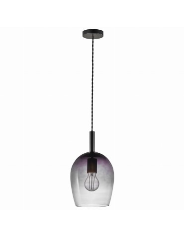 NORDLUX Lampa wisząca UMA 40W E27 Szary Szkło/Metal 2112703047
