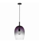 Lampy wiszące w stylu skandynawskim - NORDLUX Lampa wisząca UMA 40W E27 Szary Szkło/Metal 2112723047 - product 1