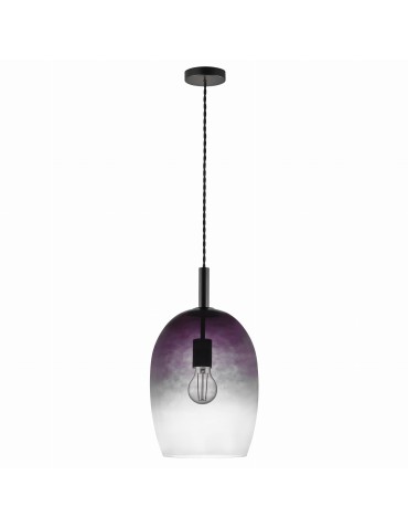 NORDLUX Lampa wisząca UMA 40W E27 Szary Szkło/Metal 2112723047