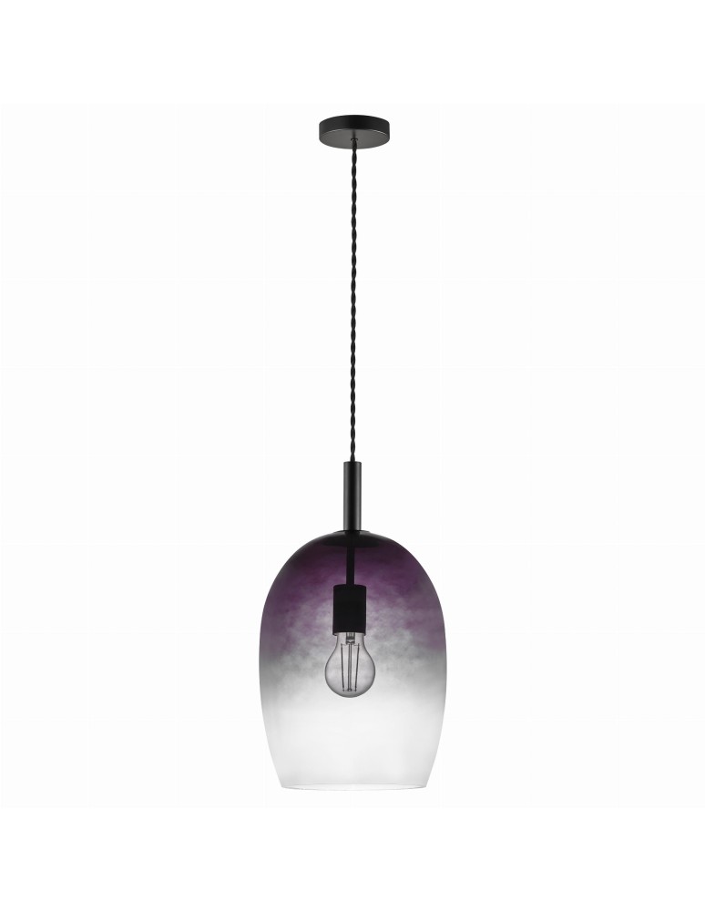 NORDLUX Lampa wisząca UMA 40W E27 Szary Szkło/Metal 2112723047