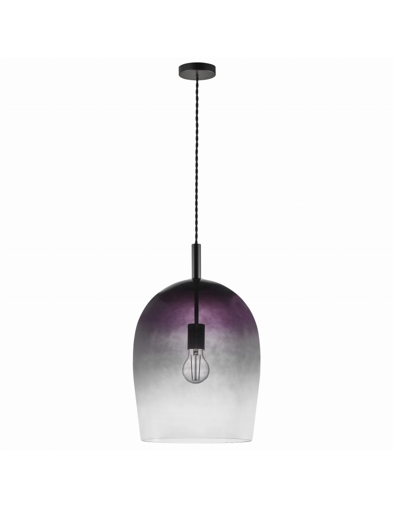 NORDLUX Lampa wisząca UMA 40W E27 Szary Szkło/Metal 2112733047