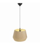 Lampy wiszące w stylu skandynawskim - NORDLUX Lampa wisząca DICTE 60W E27 Beżowy Tkanina/Metal 2112353009 - product 1