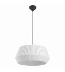 Lampy wiszące w stylu skandynawskim - NORDLUX Lampa wisząca DICTE 60W E27 Biały Tkanina/Metal 2112373001 - product 1