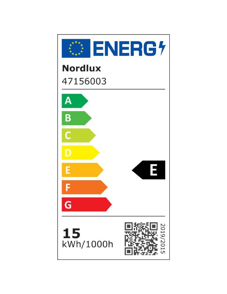 NORDLUX Lampa sufitowa OJA 1xLED  Tworzywo sztuczne Czarny 47156003