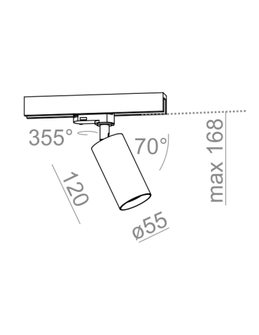 Aqform PET 230V track Reflektor 12548-0000-U8-PH - produkt 2