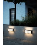Kinkiety zewnętrzne - NORDLUX Lampa ścienna FLUCTUS 2xE27 15W Metal Czarny 2318231003 - product 2