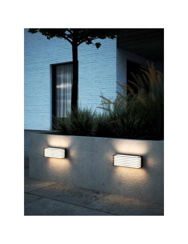 NORDLUX Lampa ścienna FLUCTUS 2xE27 15W Metal Czarny 2318231003
