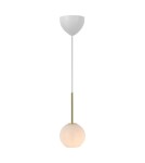 Lampy wiszące kule - NORDLUX Lampa wisząca FRANCA 1xE14 40W Szkło Mosiądz 2312523035 - product 1