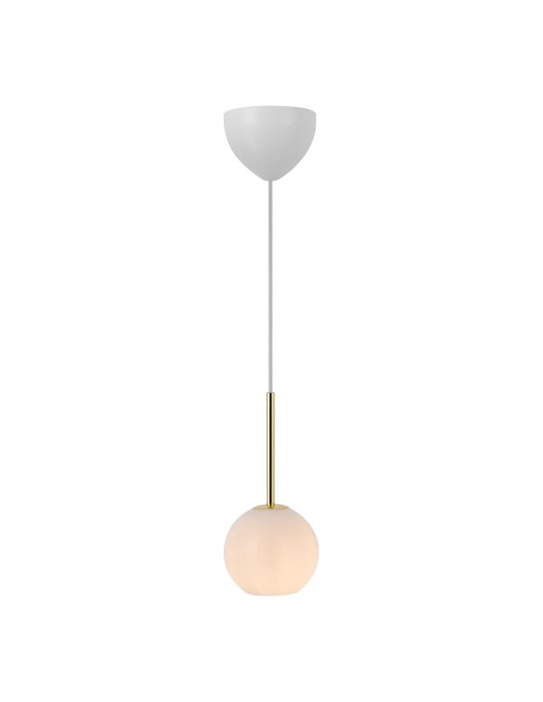 NORDLUX Lampa wisząca FRANCA 1xE14 40W Szkło Mosiądz 2312523035