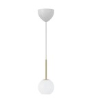 Lampy wiszące kule - NORDLUX Lampa wisząca FRANCA 1xE14 40W Szkło Mosiądz 2312523035 - product 3