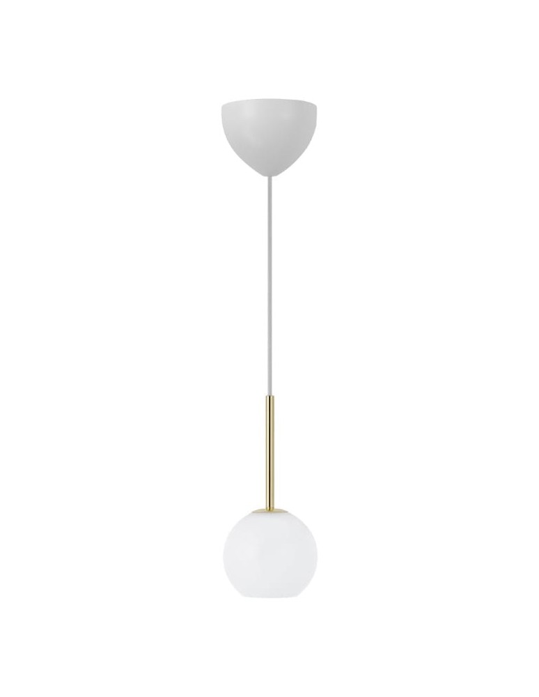 NORDLUX Lampa wisząca FRANCA 1xE14 40W Szkło Mosiądz 2312523035