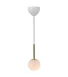Lampy wiszące kule - NORDLUX Lampa wisząca FRANCA 1xE14 40W Szkło Mosiądz 2312523035 - product 4