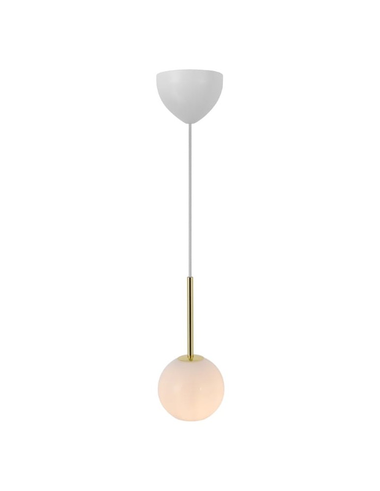 NORDLUX Lampa wisząca FRANCA 1xE14 40W Szkło Mosiądz 2312523035