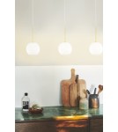 Lampy wiszące kule - NORDLUX Lampa wisząca FRANCA 1xE14 40W Szkło Mosiądz 2312523035 - product 5
