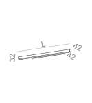 Kinkiety - Aqform SET RAW mini LED Kinkiet 72cm 3000K 20212-L930-D9-00 - product 2