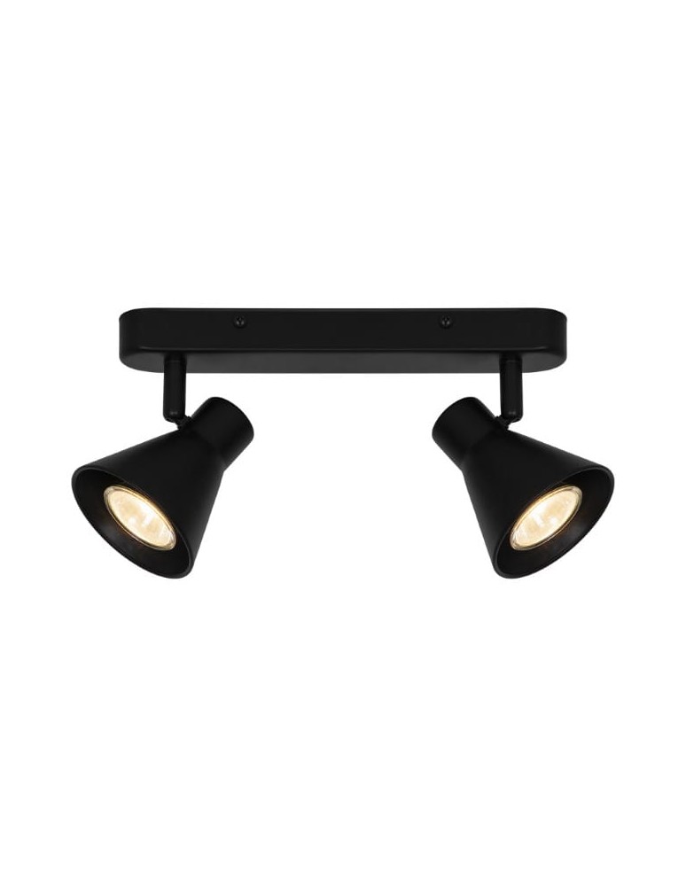 NORDLUX Lampa sufitowa EIK 2xGU10 35W Metal Czarny 45770103