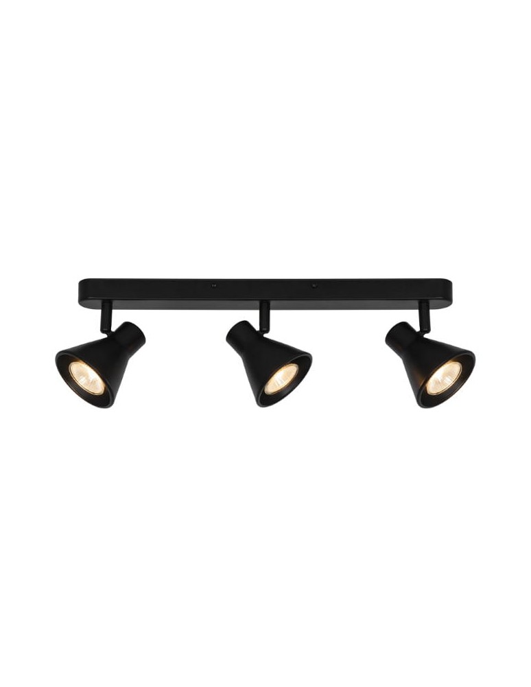 NORDLUX Lampa sufitowa EIK 3xGU10 35W Metal Czarny 45780103
