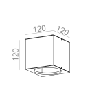 Lampy sufitowe - Aqform BIG CUBE 111 natynkowy 42211-0000-T8-PH - produkt 2