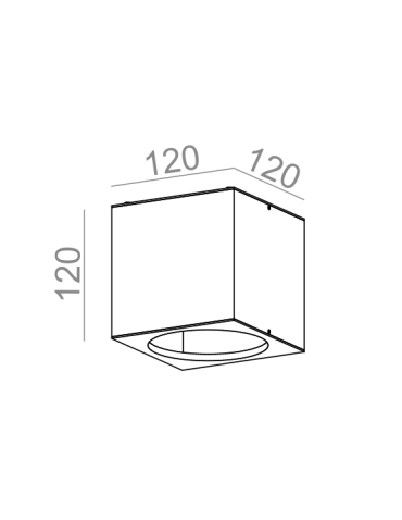 Aqform BIG CUBE 111 natynkowy 42211-0000-T8-PH - product 2