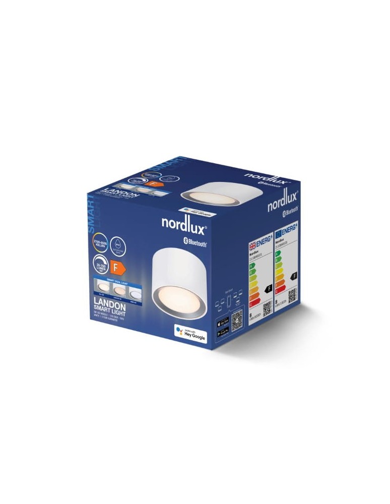 NORDLUX Lampa sufitowa LandonSmar 1xLED Metal Biały 2110840101 NORDLUX Lampa sufitowa LandonSmar 1xLED Metal Biały 2110840101