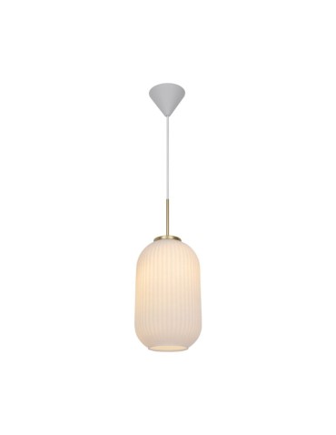 NORDLUX Lampa wisząca MILFORD 1xE27 40W Szkło Biały 2213203001