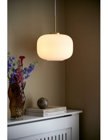 NORDLUX Lampa wisząca MILFORD 1xE27 40W Szkło Biały 2213213001 - produkt 2