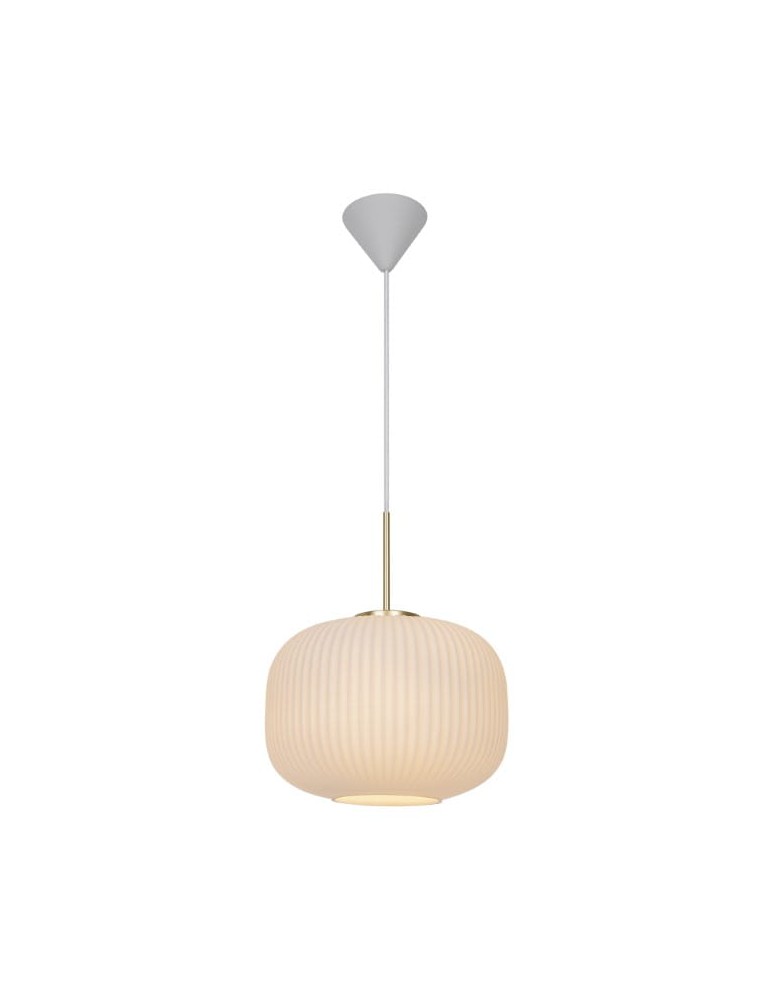 NORDLUX Lampa wisząca MILFORD 1xE27 40W Szkło Biały 2213213001 NORDLUX Lampa wisząca MILFORD 1xE27 40W Szkło Biały 2213213001