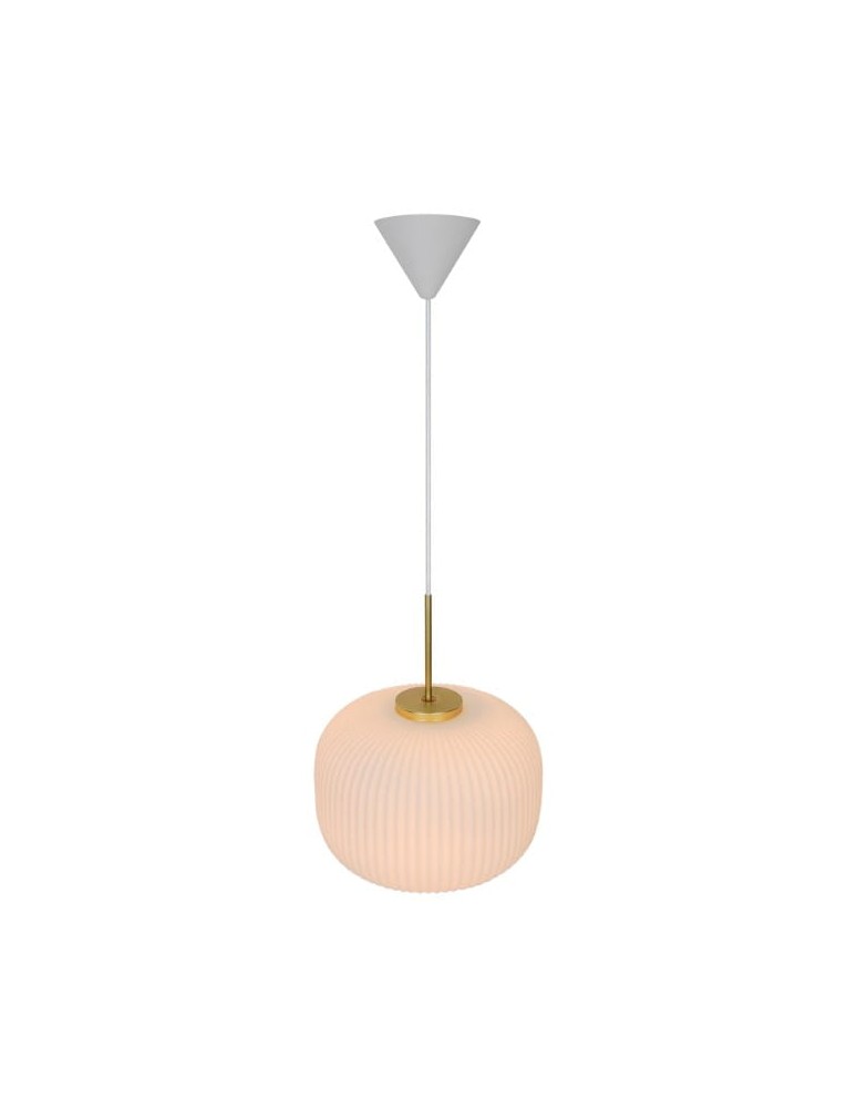 NORDLUX Lampa wisząca MILFORD 1xE27 40W Szkło Biały 2213213001 NORDLUX Lampa wisząca MILFORD 1xE27 40W Szkło Biały 2213213001