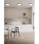 Lampy wewnętrzne SMART - NORDLUX Lampa sufitowa OjaSmart 1xLED  Tworzywo sztuczne Czarny 2015136103 - product 3
