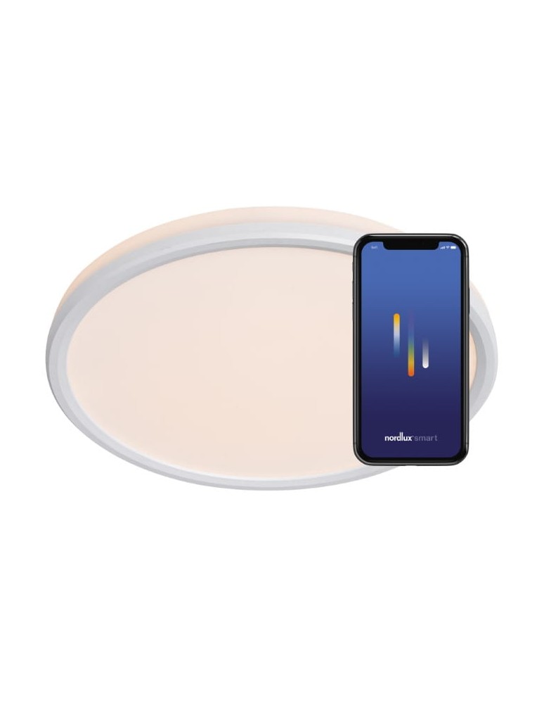 NORDLUX Lampa sufitowa LivaSmart 1xLED  Tworzywo sztuczne Biały 2110826101