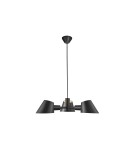 Żyrandole w stylu skandynawskim - DFTP by NORDLUX STAY Lampa Wisząca E27 28W Aluminium Czarny - product 1