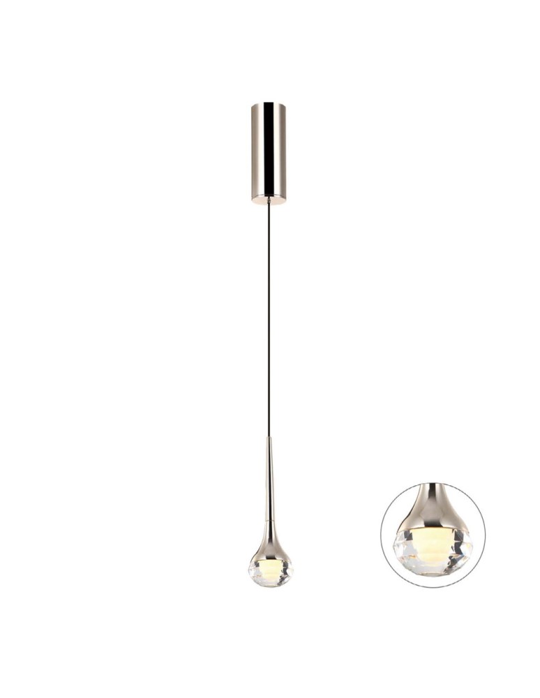 Lampy wiszące LED - Orlicki Design Crima Wisząca Złoty LED 1x6W 3000K - produkt kolory-swiatla.pl 1
