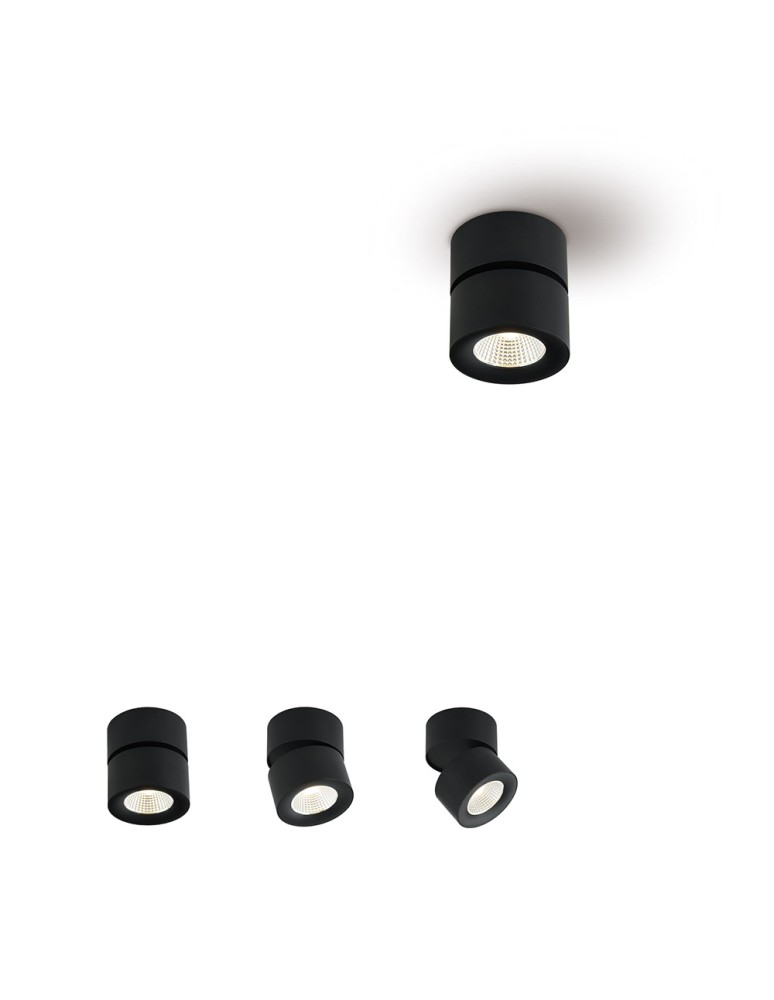 Orlicki Design Mone nero LED Sufitowa 1x7W 3000K Czarny
