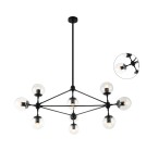 Lampy wiszące - Orlicki Design Bao Nero Clear 10xE27 - produkt 1