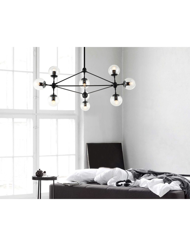 Lampy wiszące - Orlicki Design Bao Nero Clear 10xE27 - produkt kolory-swiatla.pl 3