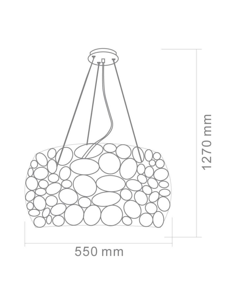 Lampy wiszące - Orlicki Design Carera Złoty Wisząca 6xG9 - produkt kolory-swiatla.pl 3