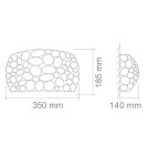 Kinkiety glamour - Orlicki Design Carera Złoty Parette Kinkiet 1xG9 - produkt 3
