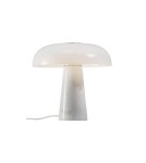 DFTP by NORDLUX GLOSSY Lampa Stołowa E27 15W Marmur Opal Biały DFTP by NORDLUX GLOSSY Lampa Stołowa E27 15W Marmur Opal Biały