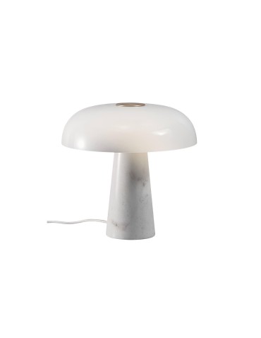 DFTP by NORDLUX GLOSSY Lampa Stołowa E27 15W Marmur Opal Biały - produkt 2