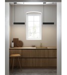 Lampy wiszące nad wyspę - DFTP by NORDLUX Lampa wisząca BEAU 1xS14S 8W Metal Czarny - product 2