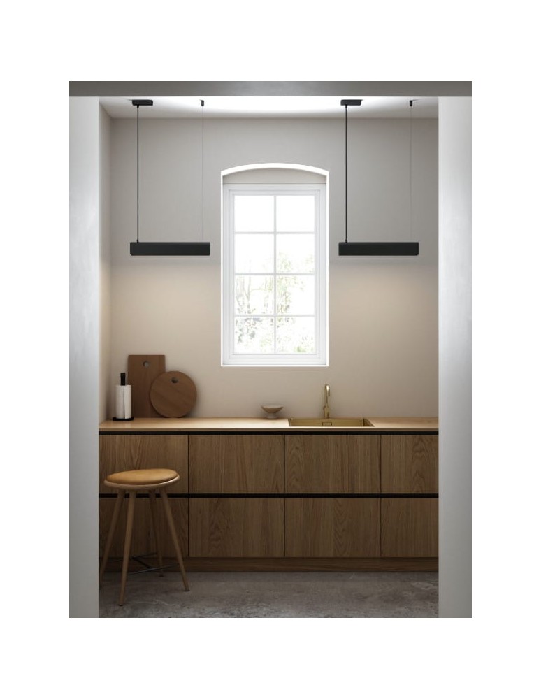 Lampy wiszące nad wyspę - DFTP by NORDLUX Lampa wisząca BEAU 1xS14S 8W Metal Czarny - product kolory-swiatla.pl 2