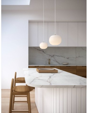 DFTP by NORDLUX Lampa wisząca NAVONE 1xE27 40W Szkło Biały - produkt 2