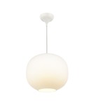 Lampy wiszące w stylu skandynawskim - DFTP by NORDLUX Lampa wisząca NAVONE 1xE27 40W Szkło Biały - product 1