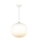 Lampy wiszące w stylu skandynawskim - DFTP by NORDLUX Lampa wisząca NAVONE 1xE27 40W Szkło Biały - product 3